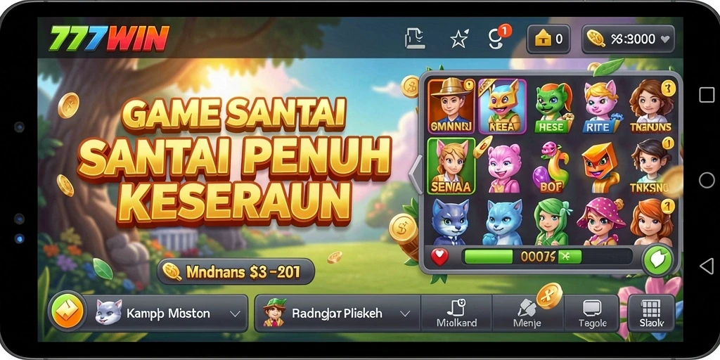 Screenshot 777WIN menampilkan gameplay yang seru dan interaktif.