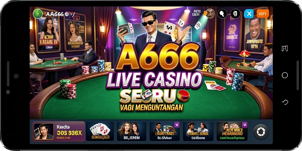 Tampilan gameplay Live Casino yang menarik dan interaktif.
