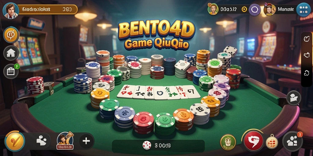 Tampilan gameplay BENTO4D yang menarik dan penuh aksi QiuQiu.