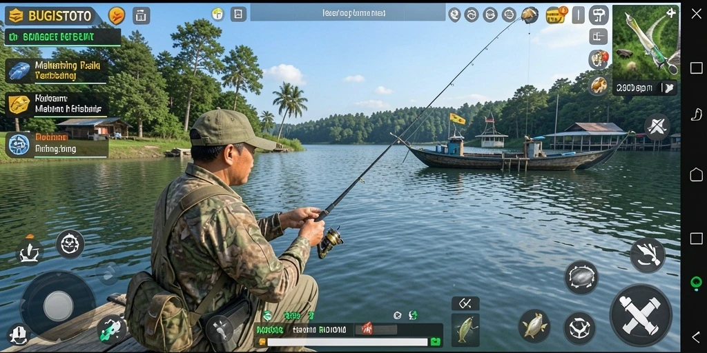 Gameplay seru dalam <strong>BUGISTOTO</strong> dengan berbagai lokasi memancing.