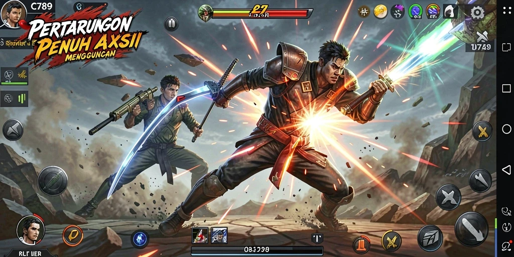 Tampilan gameplay C789 yang penuh aksi dan seru.