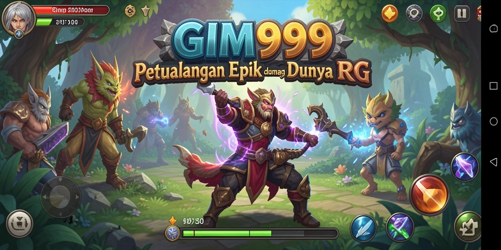 Tampilan menarik dari gameplay RPG GIM999.