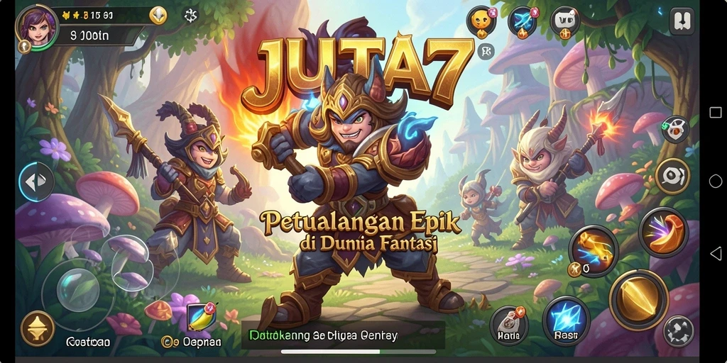 Gameplay intensif dan menarik di dunia fantasi JUTA7.