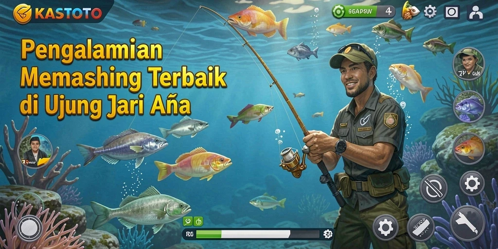 Gameplay memancing yang seru dan interaktif di KASTOTO.