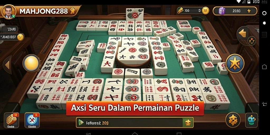 Tampilan gameplay seru di MAHJONG288 dengan aksi cepat.