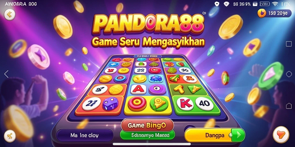 Tampilan gameplay Bingo di PANDORA88 yang menarik dan interaktif.
