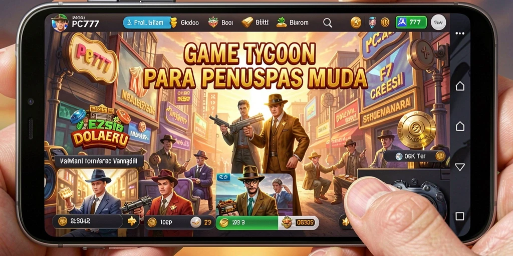 Tampilan gameplay PC777 yang menampilkan strategi Tycoon.