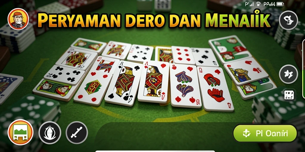 Screenshot utama PP444 menampilkan gameplay Domino yang seru.