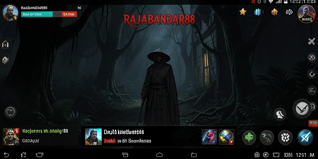 Tampilan menegangkan dari gameplay RAJABANDAR88 yang menampilkan kegelapan dan ketegangan.