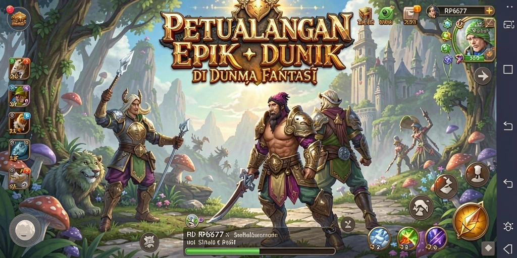 Tampilan gameplay RPG mendebarkan dari RP6677 dengan grafis yang memukau.