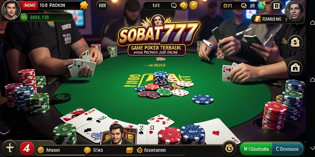 Tampilan gameplay Poker yang menarik dan menegangkan.