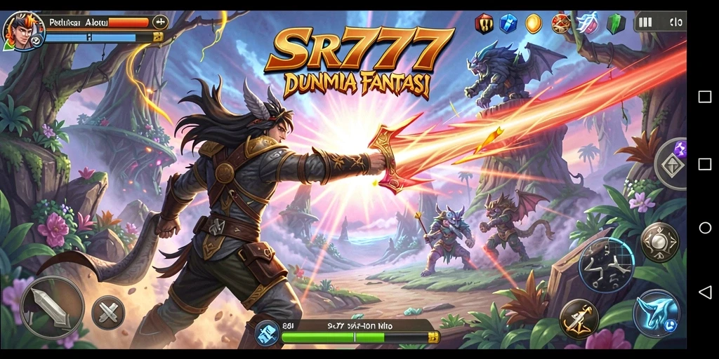 Gameplay seru di dunia fantasi SR777 yang penuh aksi.