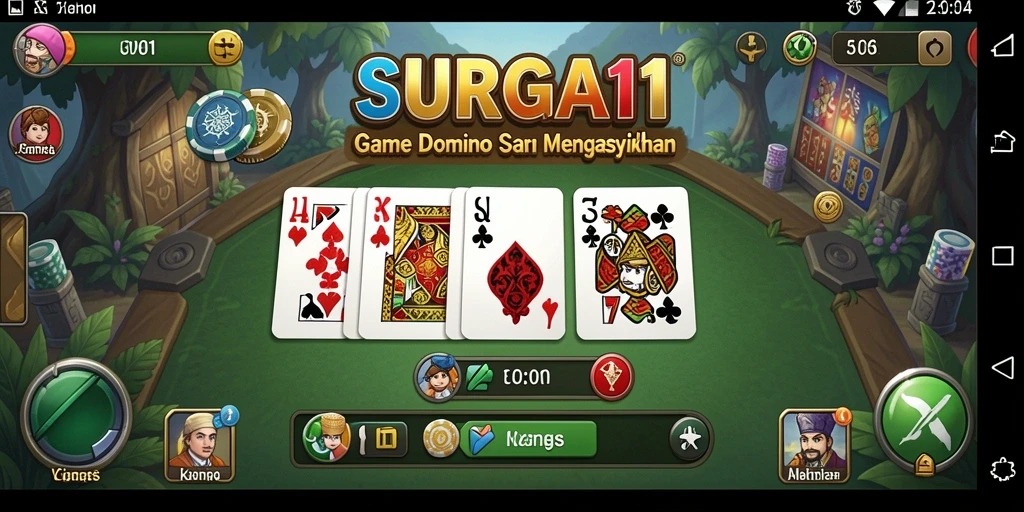 Screenshot gameplay Domino yang menegangkan dan seru.
