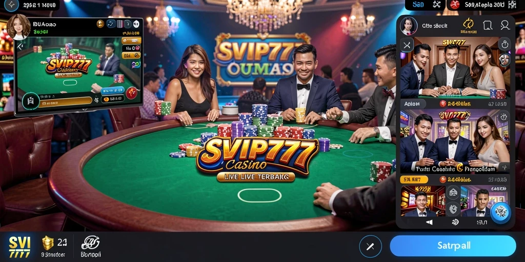 Tangkapan layar dari gameplay Live Casino SVIP777 yang menyenangkan dan interaktif.
