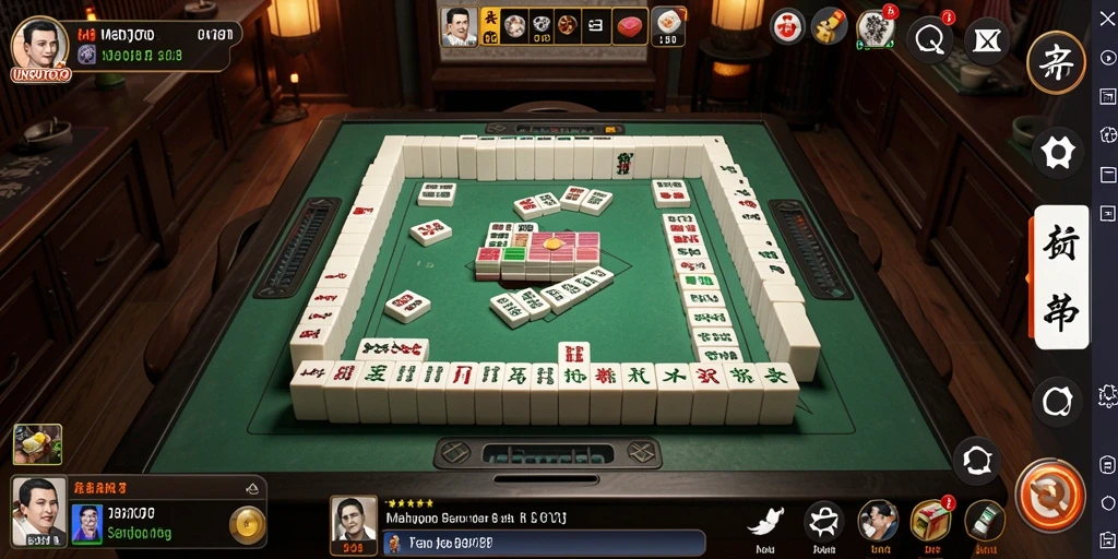 Tampilan menarik dari gameplay Mahjong UNGUTOTO.