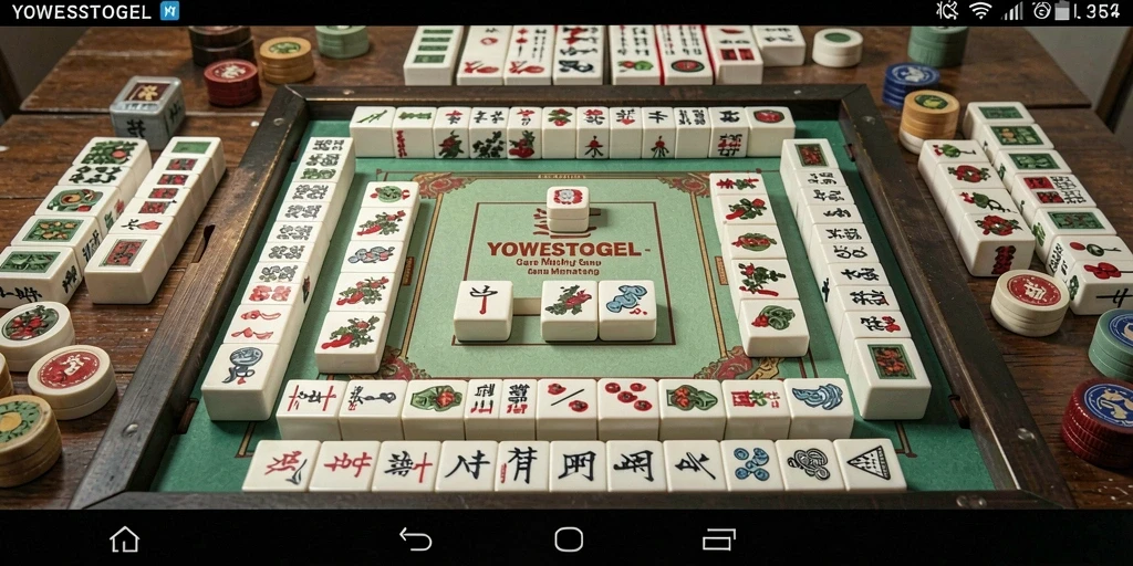 Screenshot utama YOWESTOGEL menunjukkan gameplay Mahjong yang menarik.